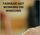 Hoe het probleem 'Taskbar Not Working' Probleem?