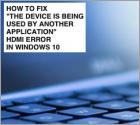 Hoe te repareren "The device is being used by another application"?