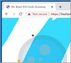 Mr Beast GIFT CARDS GIVEAWAY POP-UP Scam