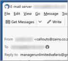 Server Warning Email Scam