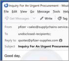 Oplichting via e-mail Pfizer Supply