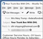 Oplichting via e-mail Trunk Box Delivery