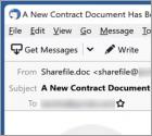 Oplichting via e-mail Contract Document
