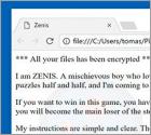 Zenis ransomware