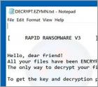 RAPID RANSOMWARE V3 ransomware