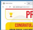PRIZE EMAIL POP-UP oplichting