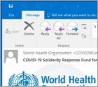 World Health Organization (WHO) oplichtingsmail virus