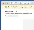 WeTransfer e-mail met virus