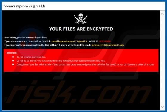Homer ransomware