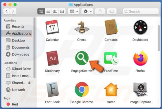De EngageSearch adware (Mac)