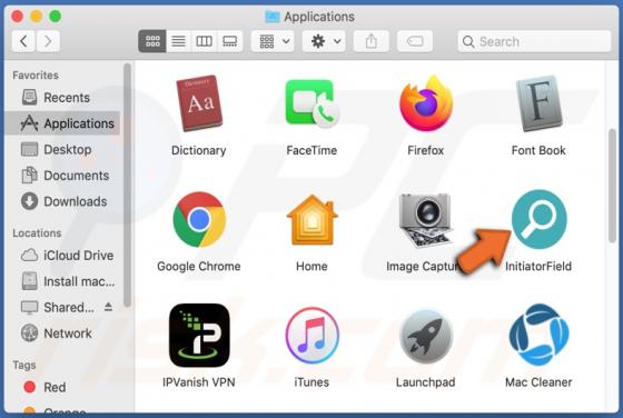 De InitiatorField adware (Mac)