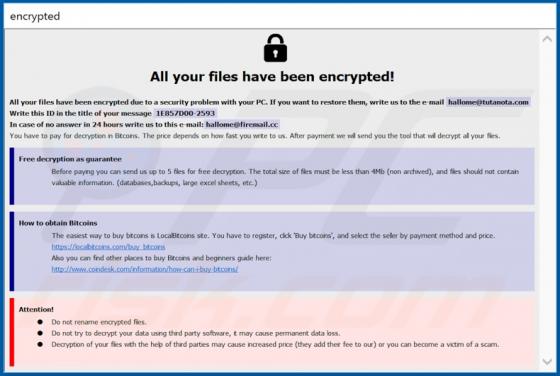 De Devoe ransomware