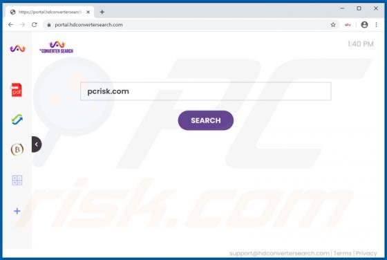 De HDConverterSearch browserkaper