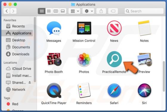 De PracticalRemote adware (Mac)