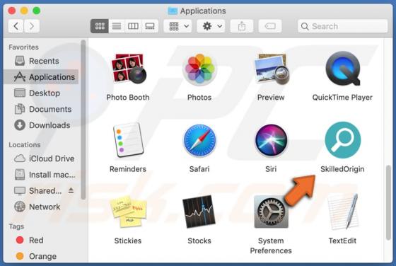 De SkilledOrigin adware (Mac)