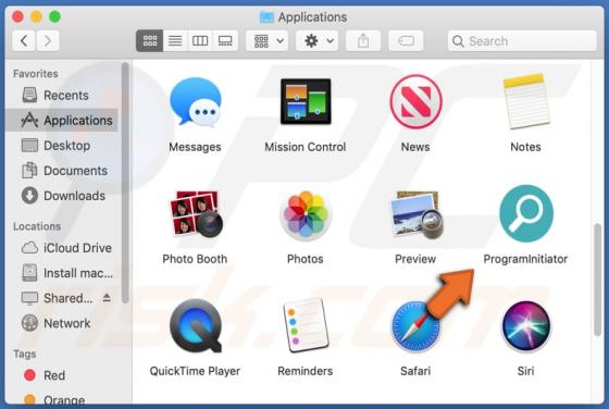 De ProgramInitiator adware (Mac)