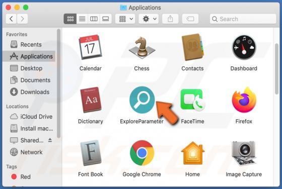 ExploreParameter adware (Mac)