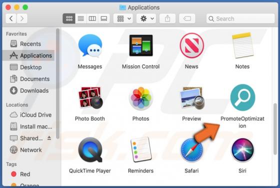 De PromoteOptimization adware (Mac)