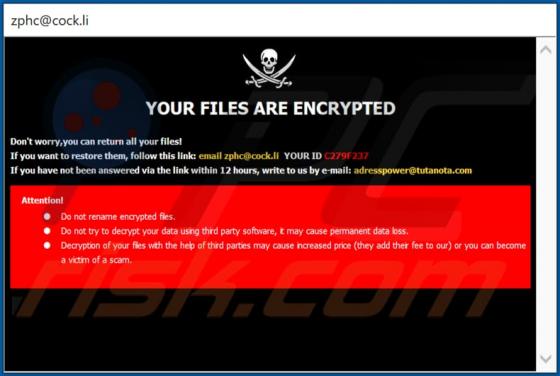 De Zphs ransomware
