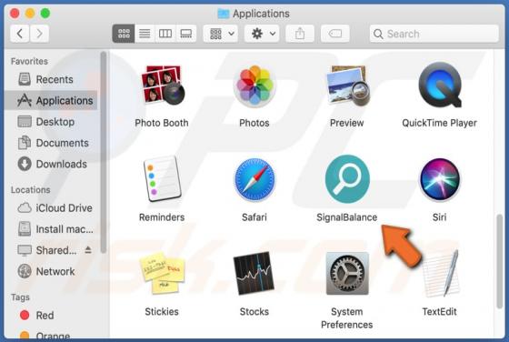 De SignalBalance adware (Mac)
