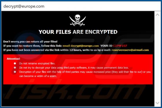 De Eur ransomware