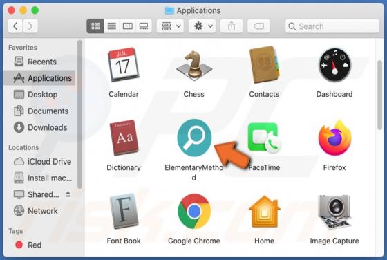 De ElementaryMethod adware (Mac)