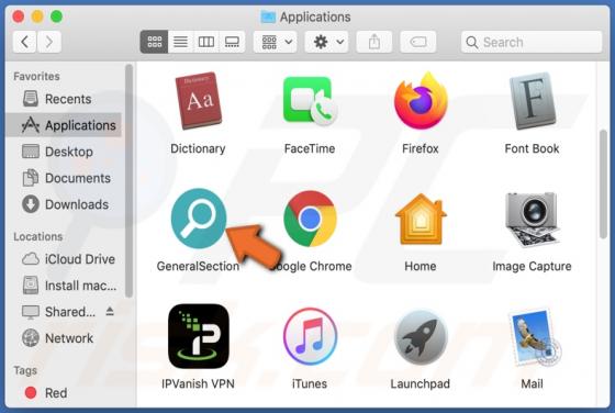 De GeneralSection adware (Mac)