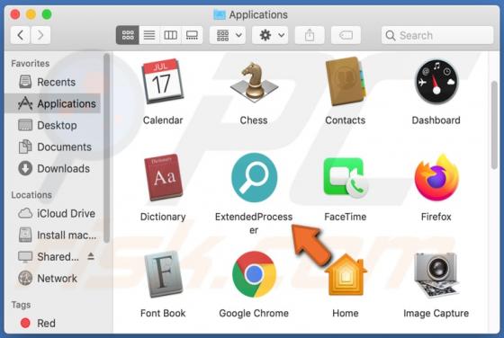 ExtendedProcesser adware (Mac)