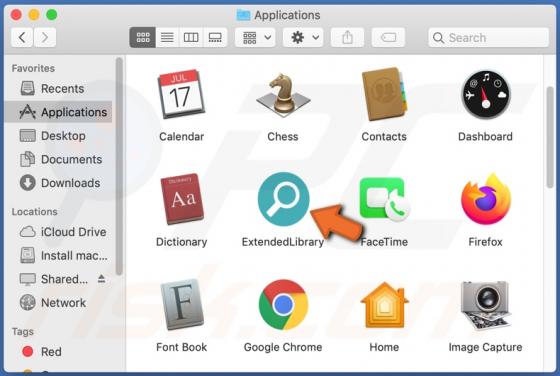 De ExtendedLibrary adware (Mac)