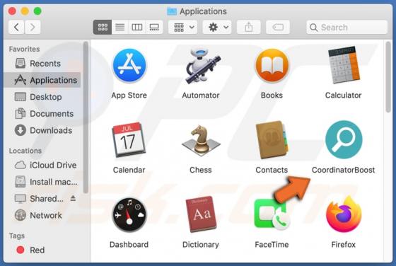 De CoordinatorBoost adware (Mac)