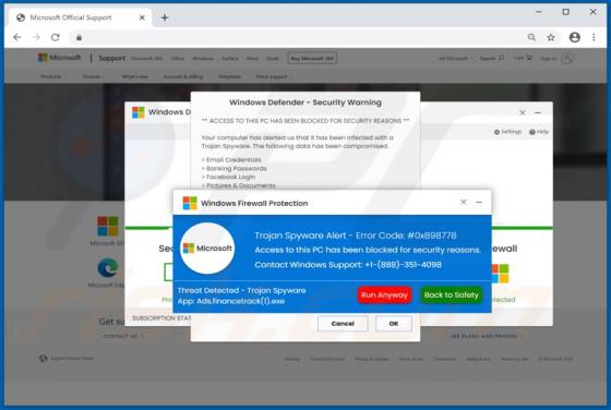 Oplichting via pop-up met "Windows Defender - Security Warning"