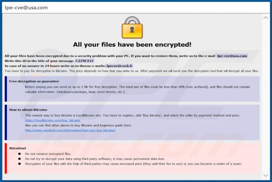 De Cve ransomware