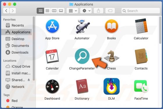 De ChangeParameter adware (Mac)