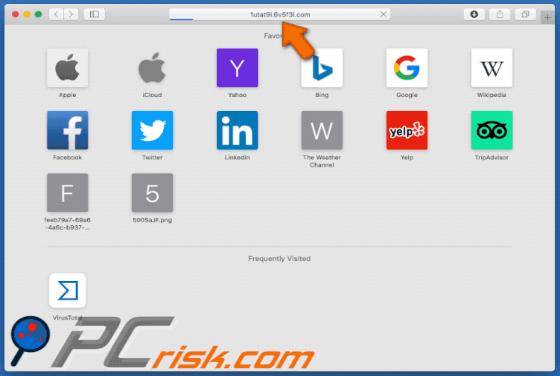 De 6v5f3l.com doorverwijzing (Mac)