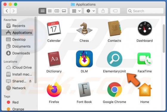 De ElementaryUnit adware (Mac)