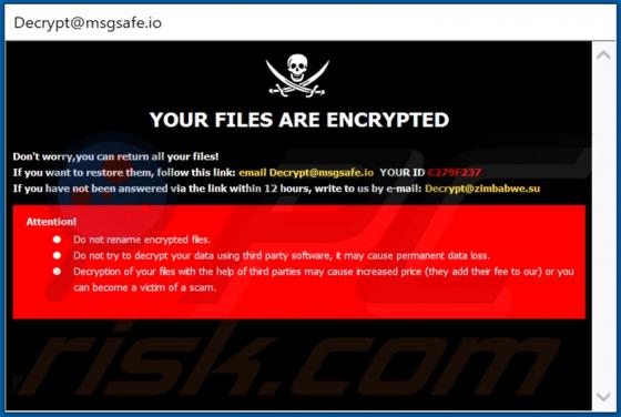 De Crypt ransomware