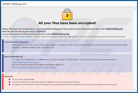 De 259 ransomware