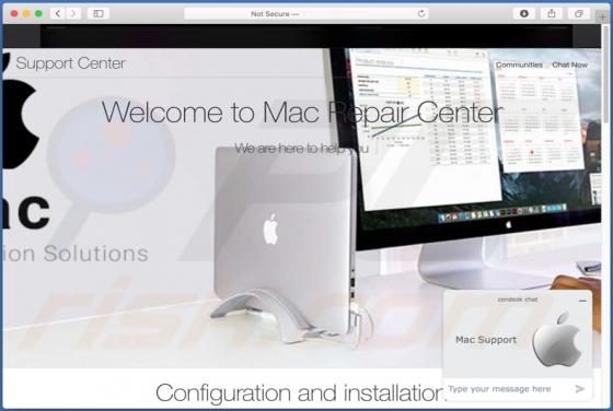 Oplichting via pop-up "Mac Repair Center" (Mac)