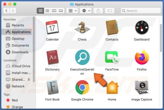 ExecutiveOperation adware (Mac)