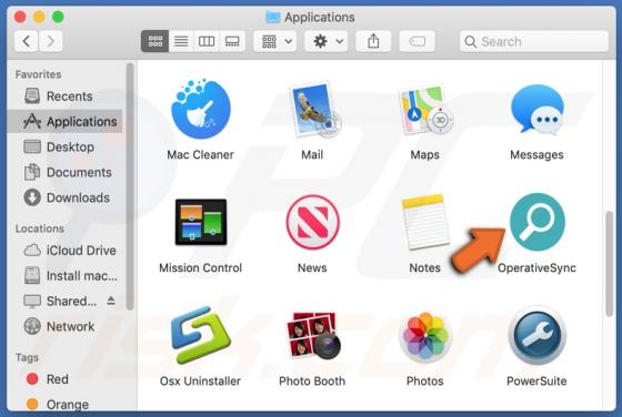 De OperativeSync adware (Mac)