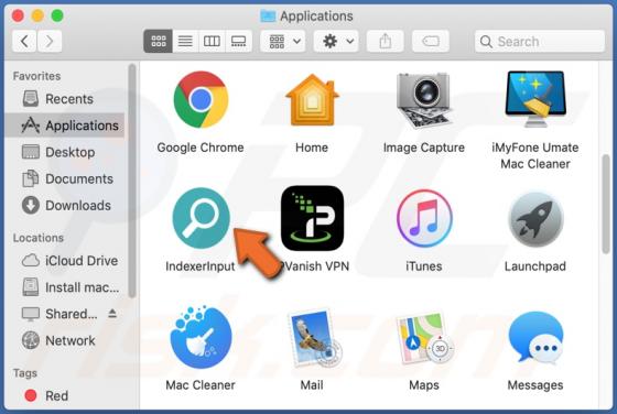 De IndexerInput adware (Mac)