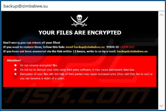 De Zimba ransomware