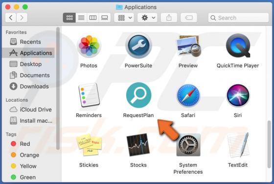 De RequestPlan adware (Mac)