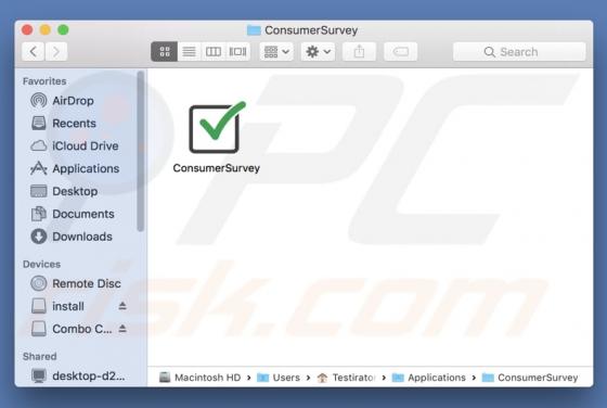 De ConsumerSurvey adware (Mac)