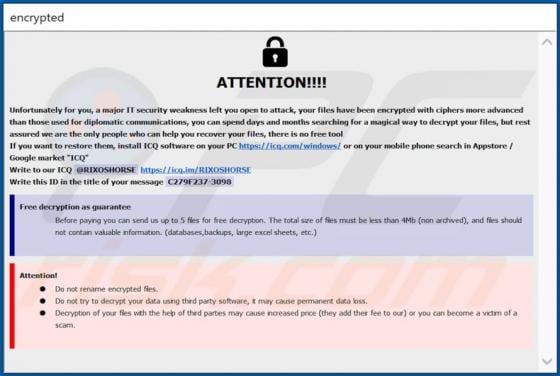 De HOTEL ransomware