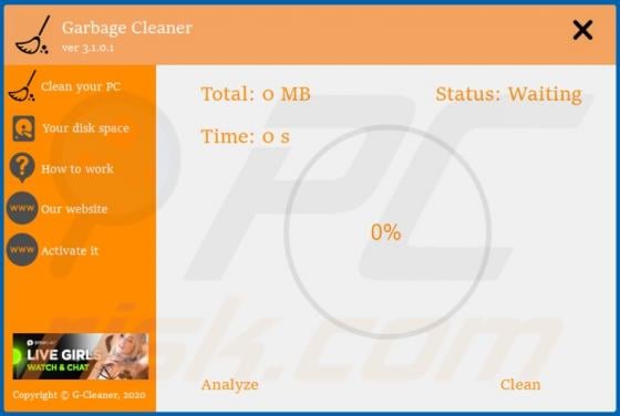 De ongewenste app Garbage Cleaner