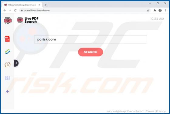 De LivePDFSearch browserkaper