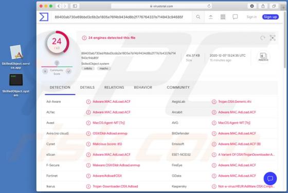 De SkilledObject adware (Mac)
