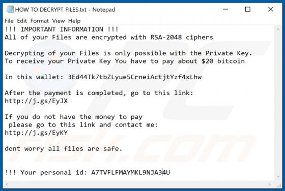 De Snopy ransomware