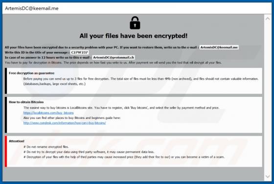 De Kobos ransomware